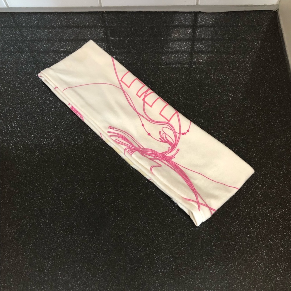 Hello Hansen ladies cream and pink headband